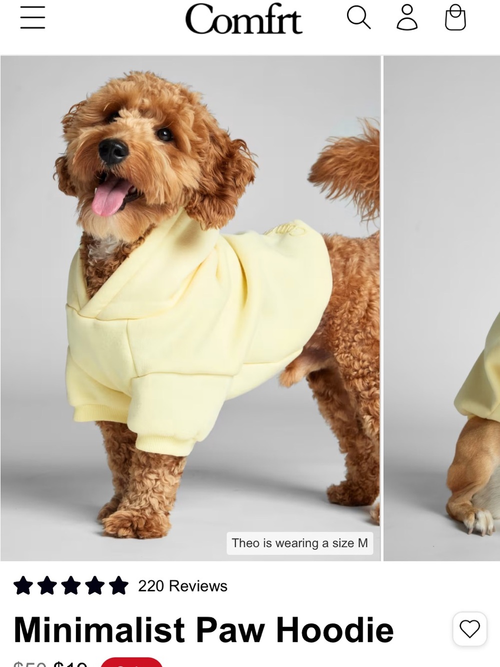 Comfrt Minimalist Paw Hoodie